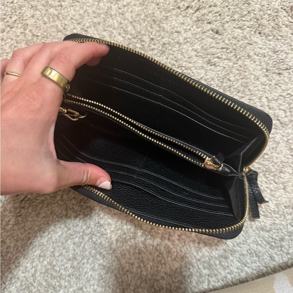 Tory Burch Black Leather Wallet and Card Holder - Picture 3 of 5